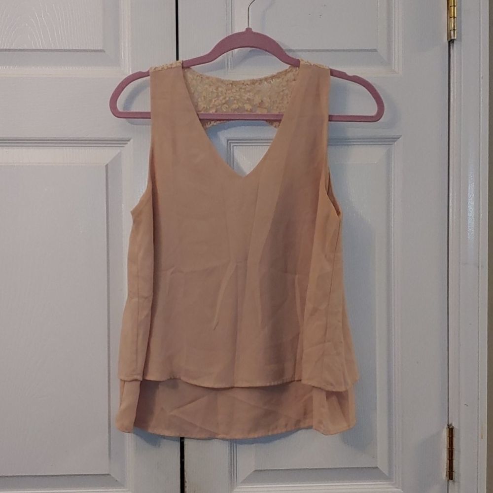 Monteau beige blouse Sz M